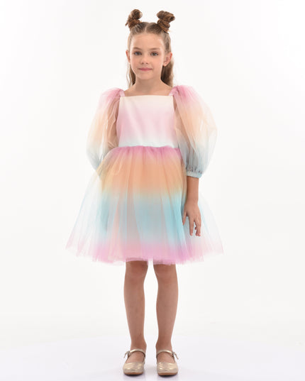 Kids-Atelier-Tulleen-kid-girl-70922-Sunset-Puesta Del Sol-Tulle-Dress