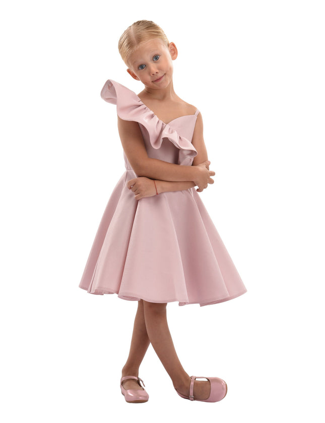 Pink Blush Riviera Off Shoulder Ruffle Dress