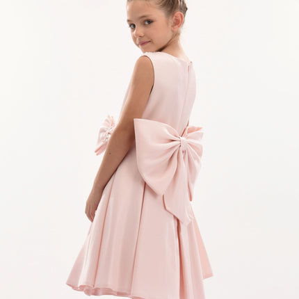 Pink Melinda Pearl Double Bow Dress