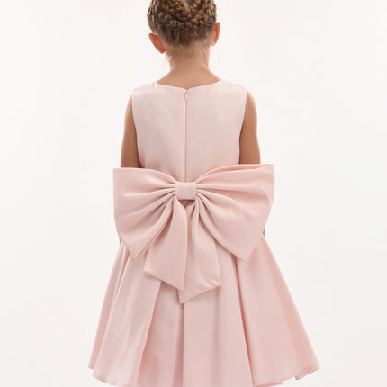 Pink Melinda Pearl Double Bow Dress