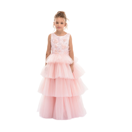 kidsatelier-Tulleen-SS19204-Pink-camellia-tiered-tulle-dress