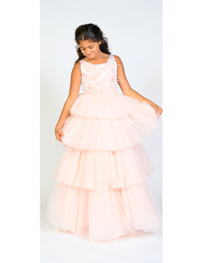 kidsatelier-Tulleen-SS19204-Pink-camellia-tiered-tulle-dress