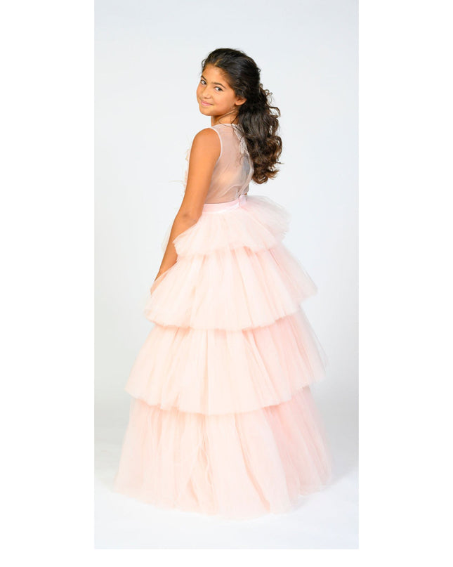 kidsatelier-Tulleen-SS19204-Pink-camellia-tiered-tulle-dress