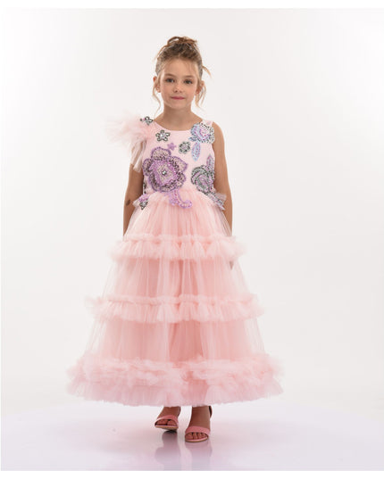 kidsatelier-tulleen-SS19205-tulleen-pink-lilac-floral-dress-ss19205