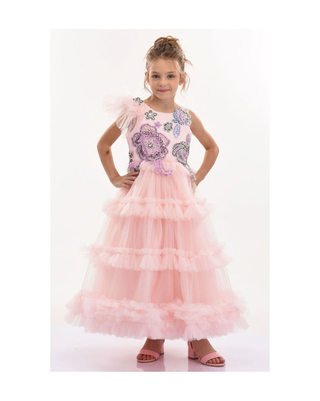 kidsatelier-tulleen-SS19205-tulleen-pink-lilac-floral-dress-ss19205