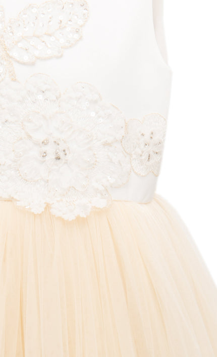kids atelier tulleen Gold Amber Tulle Dress