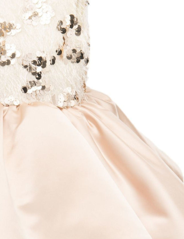 kidsatelier-tulleen-SS19406-CHAMPAGNE-tulleen- metallic-Gold-short-satin-champagne-dress- glamour 