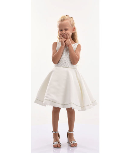 Kidsatelier-tulleen-SS19408-WHITE-tulleen-white-gold-detailed-top-dress-ss19408