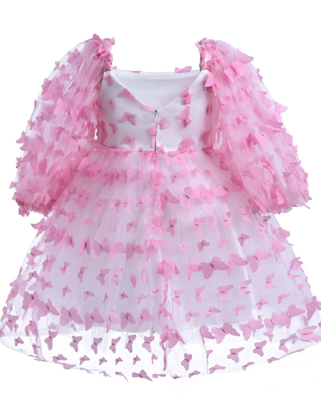 kidsatelier-tulleen-T-2210-Pink-bell-mariposa-dress