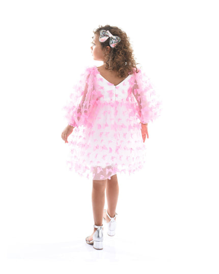 kidsatelier-tulleen-T-2210-Pink-bell-mariposa-dress