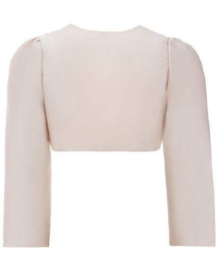 kidsatelier-tulleen-T-2401-Champagne-cropped-satin-cardigan
