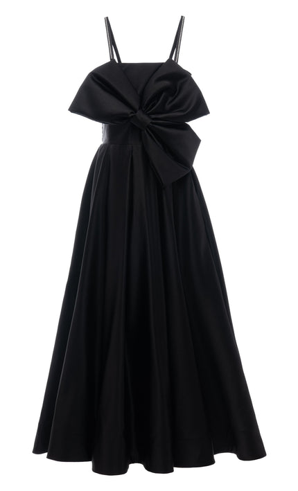 kids atelier tulleen Black Liana Taffeta Gown