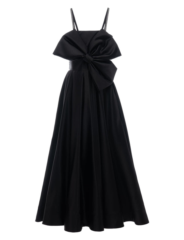 kids atelier tulleen Black Liana Taffeta Gown