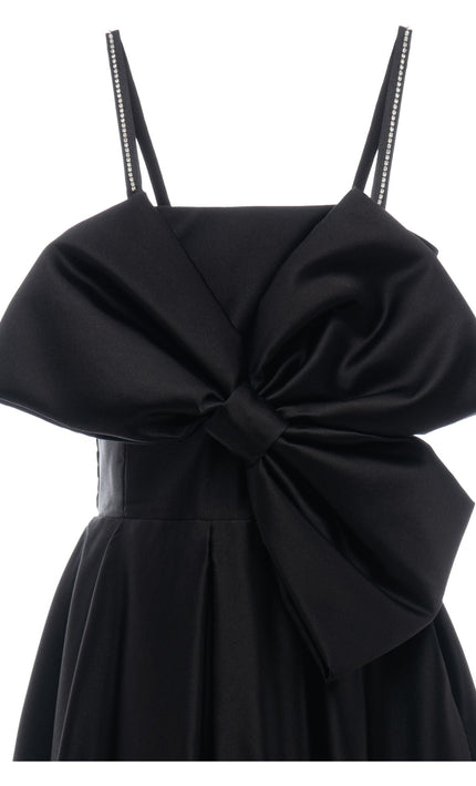 kids atelier tulleen Black Liana Taffeta Gown