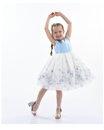 kidsatelier-tulleen-T1292-Blue-mabel-floral-garden-organza-dress