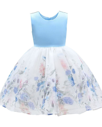 kidsatelier-tulleen-T1292-Blue-mabel-floral-garden-organza-dress