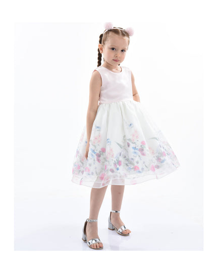 kidsatelier-tulleen-T2921-Pink-mabel-floral-garden-organza-dress