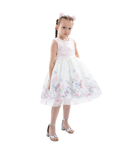 kidsatelier-tulleen-T2921-Pink-mabel-floral-garden-organza-dress