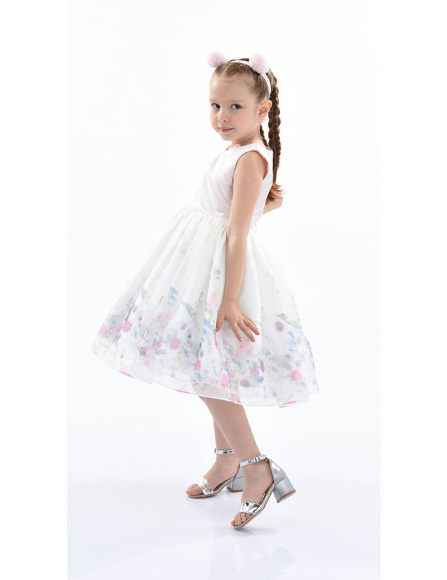 kidsatelier-tulleen-T2921-Pink-mabel-floral-garden-organza-dress