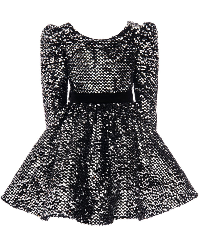 Kidsatelier-tulleen-T92211-Black-merribrook-sequin-bow-dress