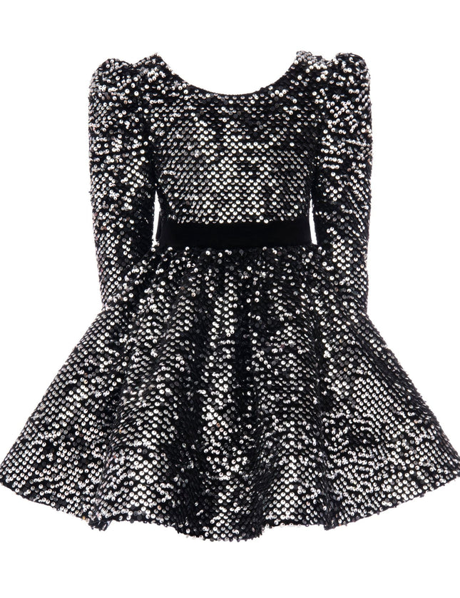 Kidsatelier-tulleen-T92211-Black-merribrook-sequin-bow-dress