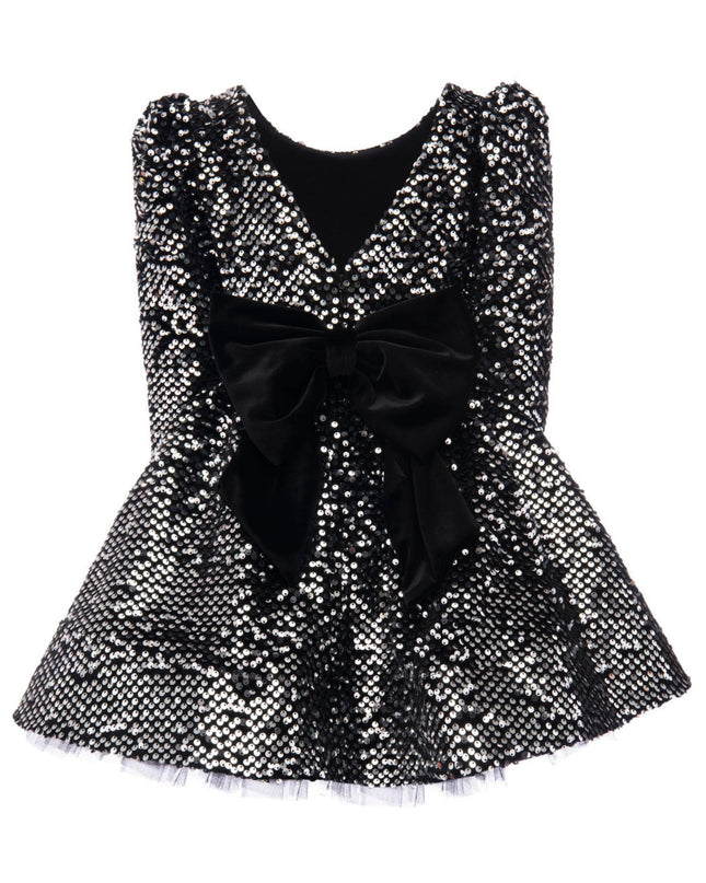 Kidsatelier-tulleen-T92211-Black-merribrook-sequin-bow-dress
