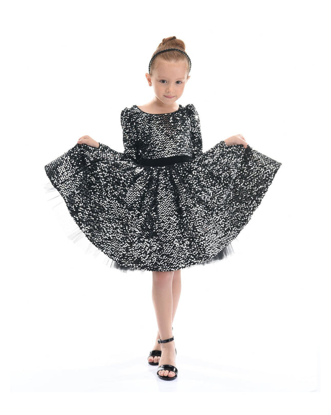 Kidsatelier-tulleen-T92211-Black-merribrook-sequin-bow-dress