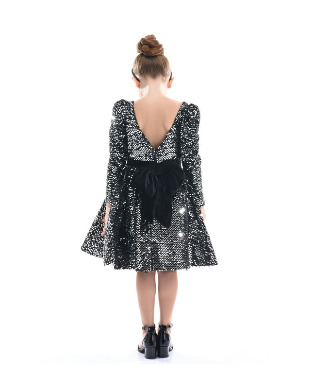 Kidsatelier-tulleen-T92211-Black-merribrook-sequin-bow-dress
