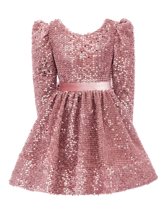 kidsatelier-tulleen-T92211-Pink-tulleen-pink-merribrook-sequin-bow-dress-t92211-pink