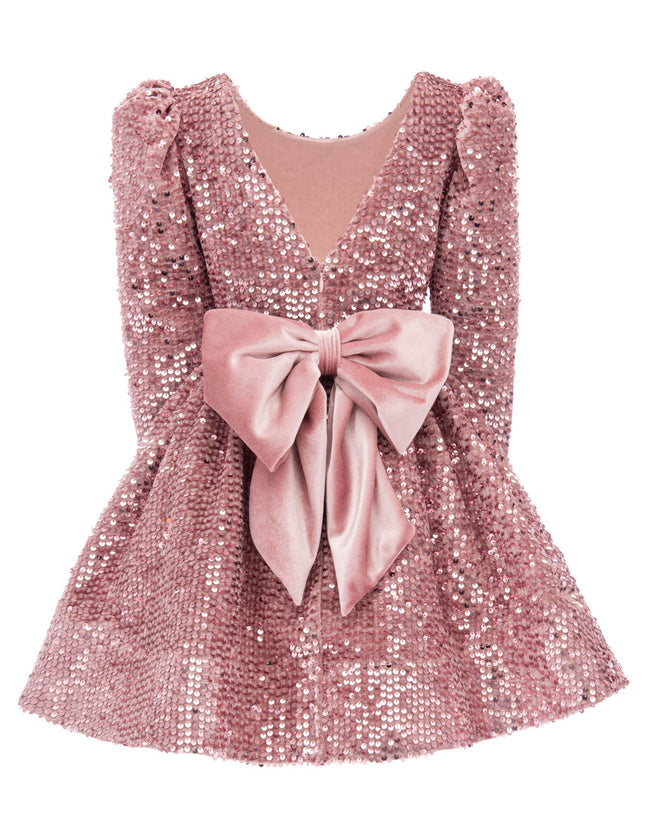 kidsatelier-tulleen-T92211-Pink-tulleen-pink-merribrook-sequin-bow-dress-t92211-pink