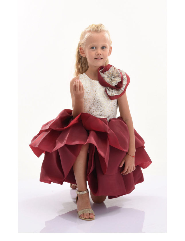 kidsatelier-tulleen-T922121-burgundy-ladera-tiered-ruffle-dress