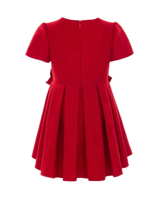 kidsatelier-tulleen-T92213-tulleen-red-harleigh-double-bow-pleated-dress-t92213