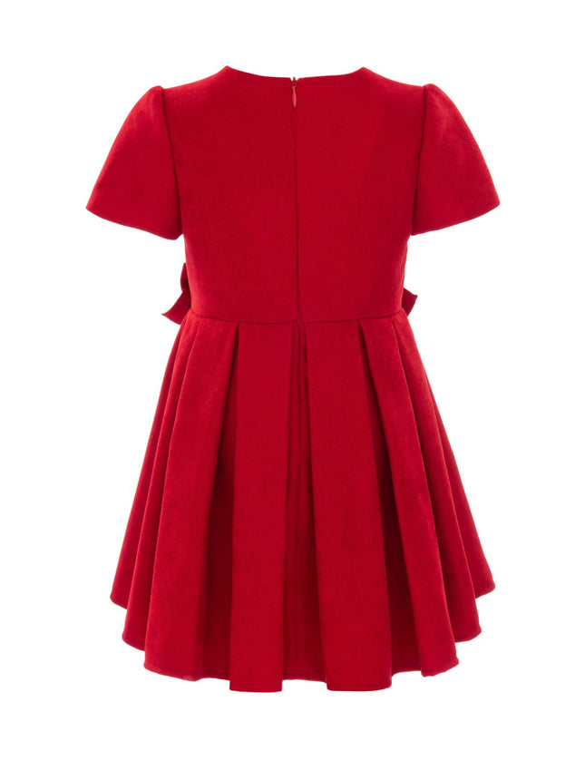 kidsatelier-tulleen-T92213-tulleen-red-harleigh-double-bow-pleated-dress-t92213