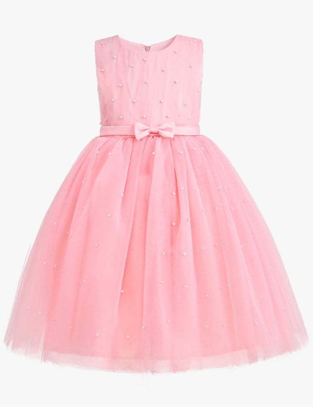 kidsatelier-tulleen-TAR03-Peach-pink-pearl-bow-tulle-dress