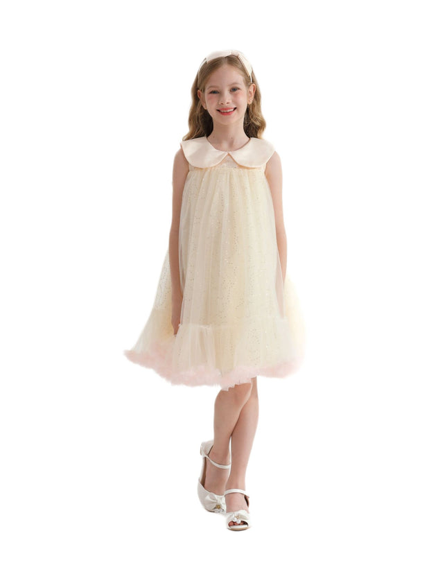 kidsatelier-tulleen-TAR2305-champagne-caledonia-pleated-dress