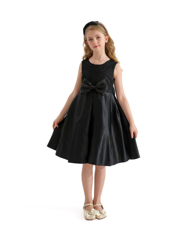 Kidsatelier-tulleen-TAV-24060-Black-hampton-double-bow-dress