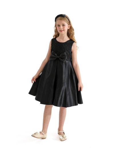 Kidsatelier-tulleen-TAV-24060-Black-hampton-double-bow-dress