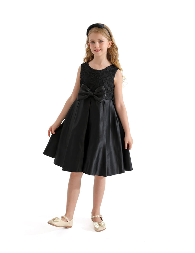 Kidsatelier-tulleen-TAV-24060-Black-hampton-double-bow-dress