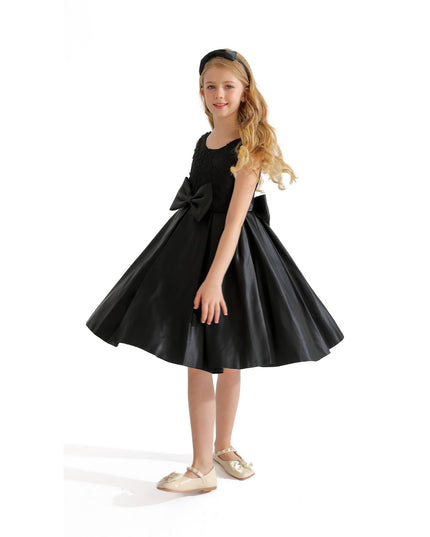 Kidsatelier-tulleen-TAV-24060-Black-hampton-double-bow-dress
