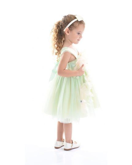 kidsatelier-tulleen- TBW200-Green-kyra-floral-dress