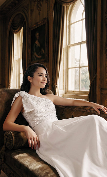 Kidsatelier-tulleen-White-Theia-Bow-Embellished-Dress