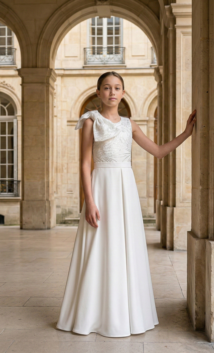Kidsatelier-tulleen-White-Theia-Bow-Embellished-Dress