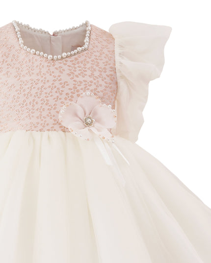 kids atelier tulleen Pink Sequin Tulle Occasion Dress