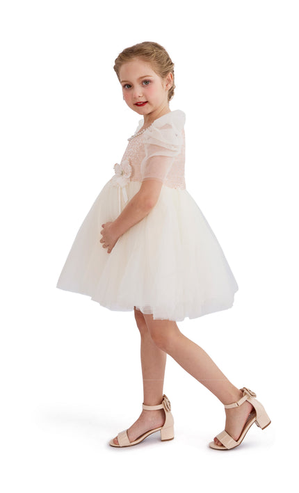 tulleen Pink Oaklyn Sequin Tulle Occasion Dress