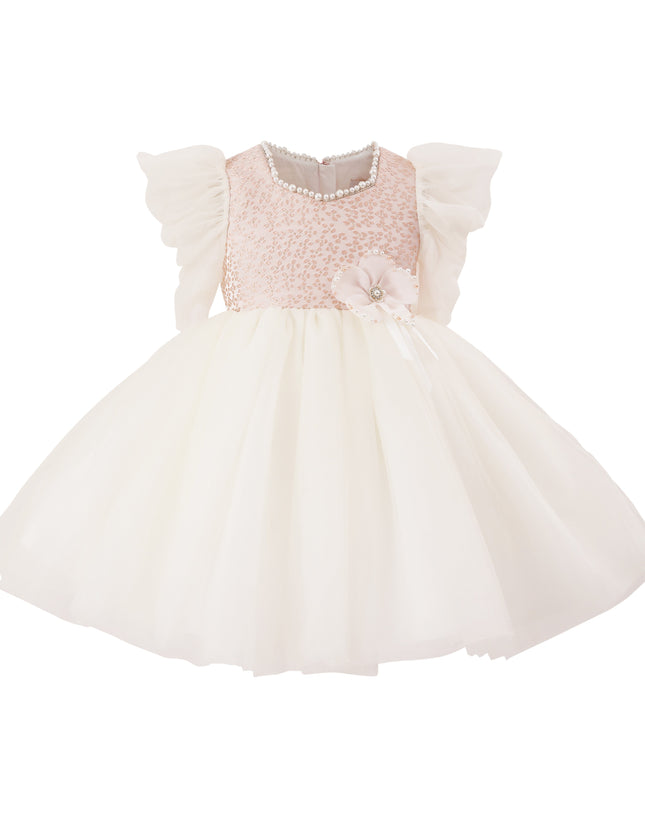 kids atelier tulleen Pink Sequin Tulle Occasion Dress
