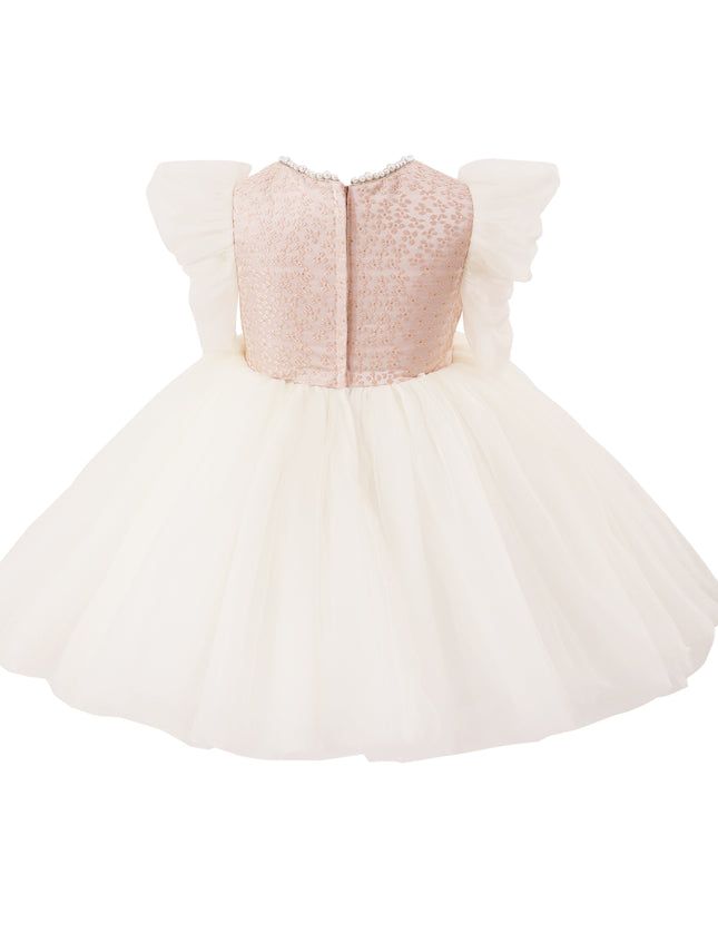 kids atelier tulleen Pink Sequin Tulle Occasion Dress