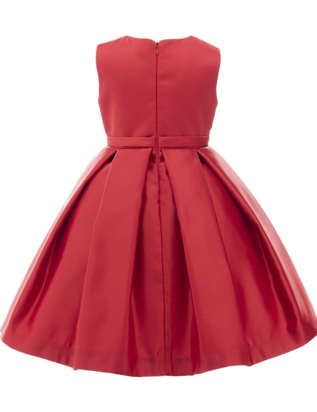 kidsatelier-tulleen-TH-2102-Red-pleated-satin-dress