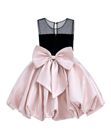 kidsatelier-tulleen-Pink-Black-Piazza-Sleeveless-Dress