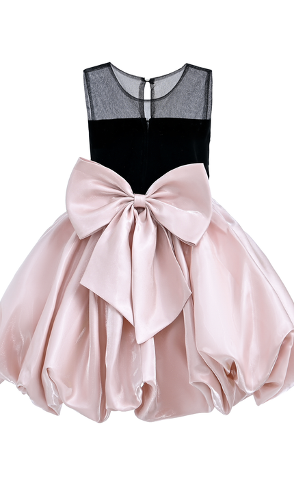 kidsatelier-tulleen-Pink-Black-Piazza-Sleeveless-Dress