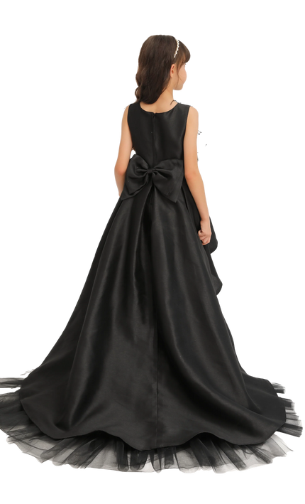 kidsatelier-tulleen-Black-Accented-Tea-Styled-Salem-Dress
